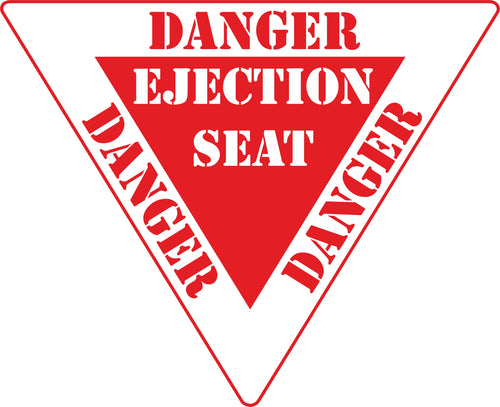 Ejection Seat Vinyl Decal