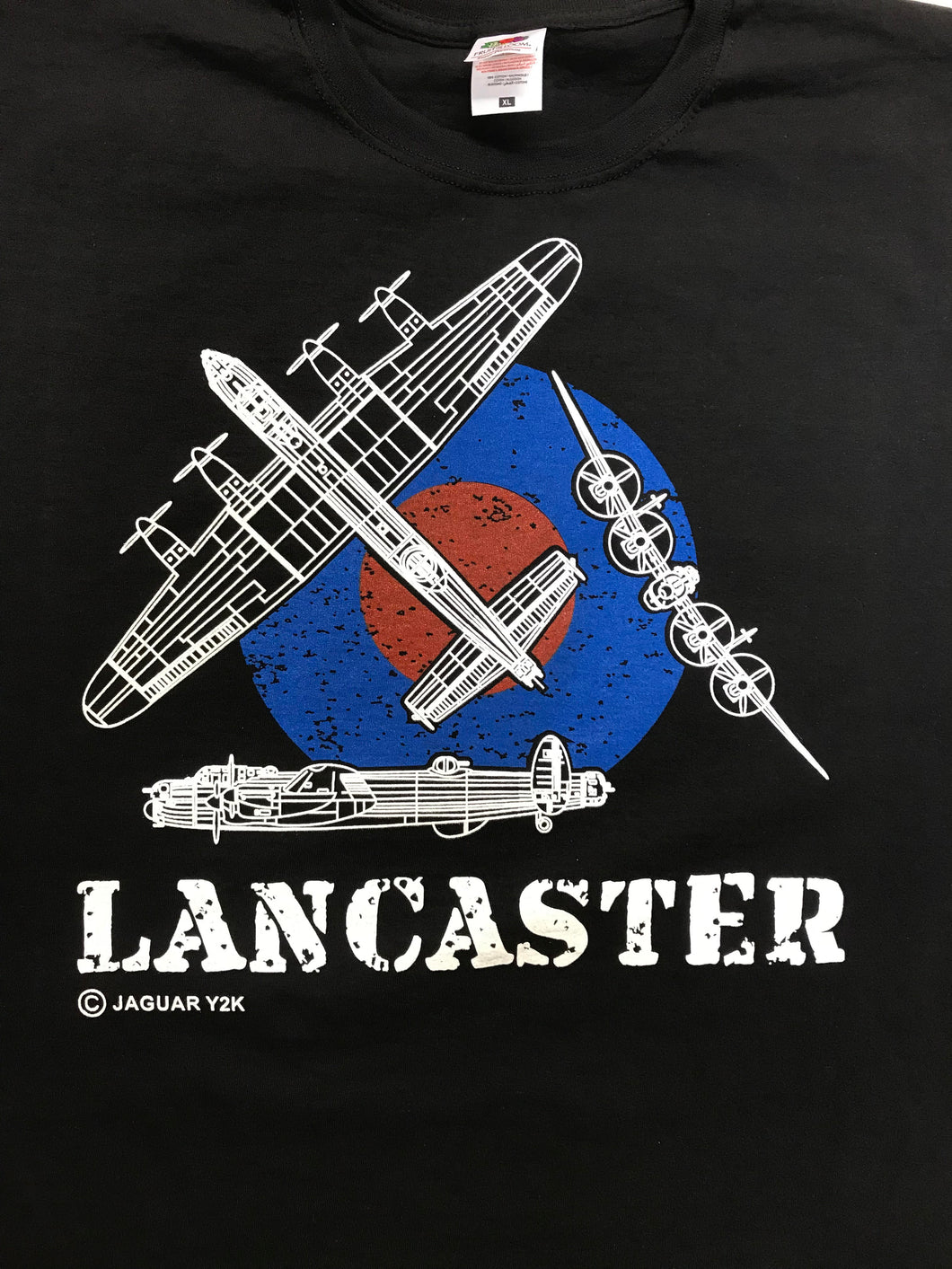 Lancaster Bomber (Schematic) Short Sleeve T-shirt